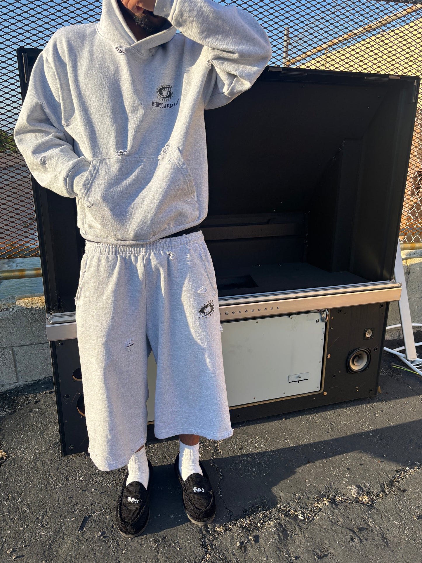 Thrashed Heather Hoodie
